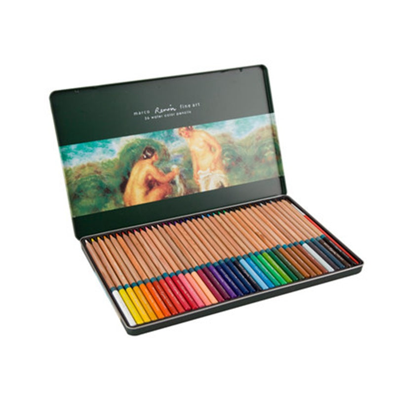 ⭐ Lápices de Colores Acuarelables Profesionales | 24 / 36 / 48 / 72 Colores | Mina 3.7 mm, Solubles en Agua, Caja Metálica – Ideal para Estudiantes, Artistas y Regalo