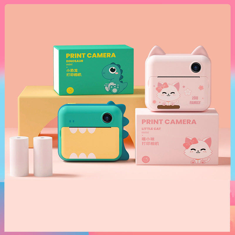 ⭐ Cámara Infantil Digital con Impresión Instantánea | 12MP, Video 1080P, Pantalla 2.4”, Batería 1500mAh, Incluye Papel, Stickers y Lanyard – Set Creativo para Niños