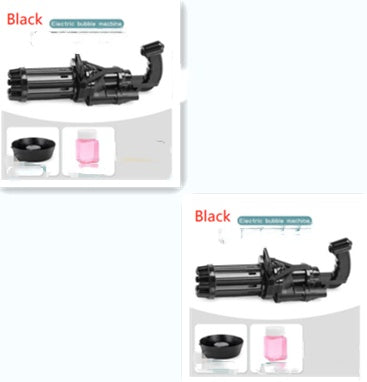 ⭐ Pistola de Burbujas para Niños 2 en 1 | Máquina de Burbujas + Ventilador | ABS Resistente, Colores Rosa/Oro/Negro | Ideal para Baño, Verano, Fiestas y Juegos