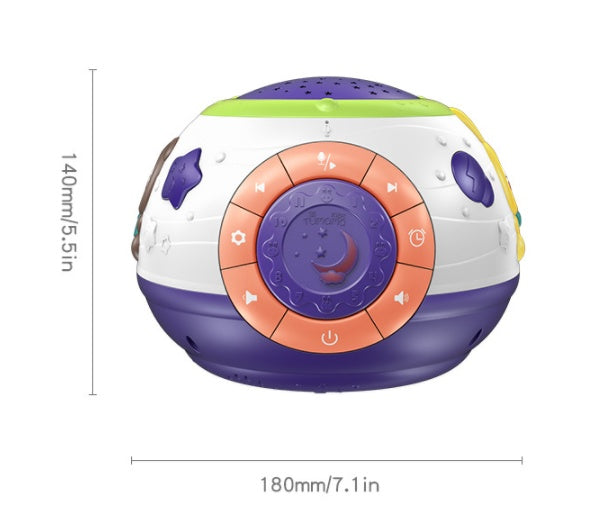 ⭐ Proyector de Luz Nocturna Cielo Estrellado para Niños | Música, Sonidos de Animales y Naturaleza, Piano y Nanás | 3 Colores, 4 Modos, Grabación y Reproducción