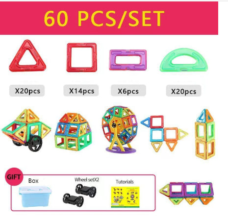 ⭐ Bloques de Construcción Magnéticos para Niños | Set DIY Educativo de Imanes, ABS Seguro y No Tóxico | Juguete Creativo STEM