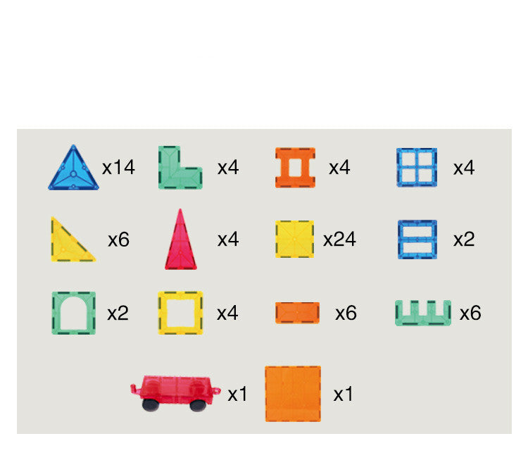 ⭐ Bloques Magnéticos de Construcción para Niños | 32 / 60 / 82 / 100 Piezas | Juguete Educativo Temprano, ABS Seguro, Translucentes y de Colores