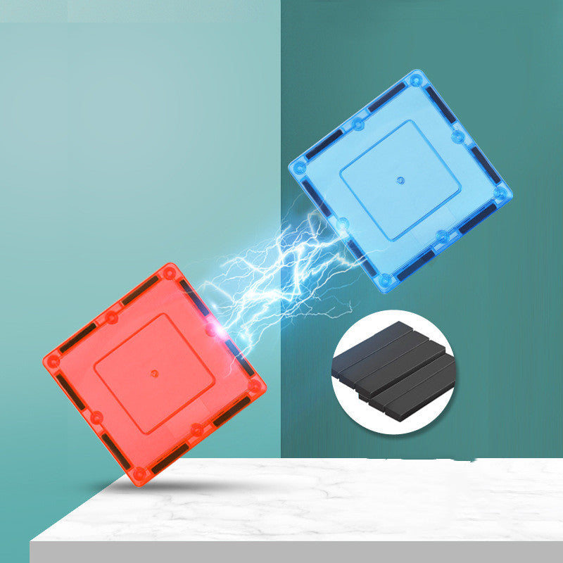 ⭐ Bloques Magnéticos de Construcción para Niños | 32 / 60 / 82 / 100 Piezas | Juguete Educativo Temprano, ABS Seguro, Translucentes y de Colores