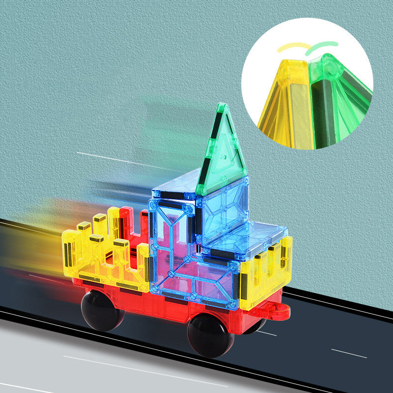 ⭐ Bloques Magnéticos de Construcción para Niños | 32 / 60 / 82 / 100 Piezas | Juguete Educativo Temprano, ABS Seguro, Translucentes y de Colores