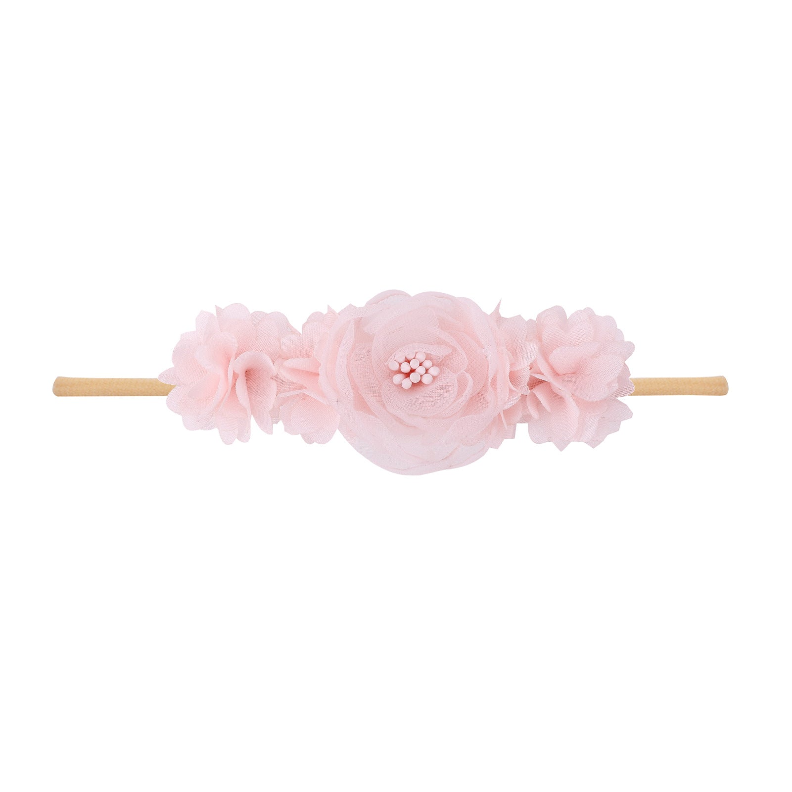 ⭐ Diadema Infantil Floral con Perlas | Cinta para Bebé Full Moon – Estilo Retro y Elegante
