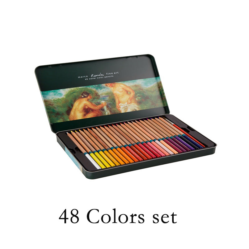 ⭐ Lápices de Colores Acuarelables Profesionales | 24 / 36 / 48 / 72 Colores | Mina 3.7 mm, Solubles en Agua, Caja Metálica – Ideal para Estudiantes, Artistas y Regalo